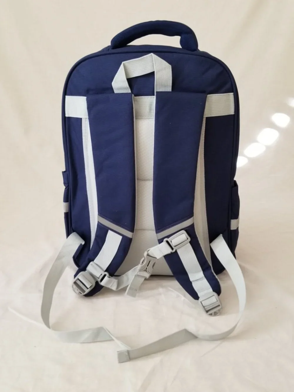 NEW! Bluebabi Color Block Backpack with Bottle Pockets, Padded Back, Chest Strap